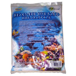 Живой арагонитовый песок Coral Reef React-Eco Reef Sand, 0,5-3 мм, 6,5 кг 